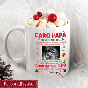 Tazza personalizzata per Papà | Regalo personalizzato per Padre | CARO PAPÀ questo Natale