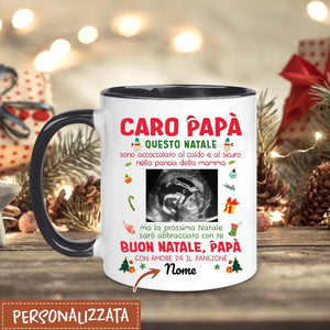 Tazza personalizzata per Papà | Regalo personalizzato per Padre | CARO PAPÀ questo Natale