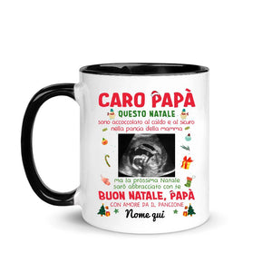 Taza personalizada para papá | Regalo personalizado para padre | QUERIDO PAPÁ esta Navidad