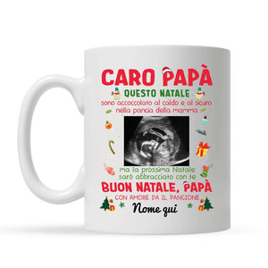 Taza personalizada para papá | Regalo personalizado para padre | QUERIDO PAPÁ esta Navidad