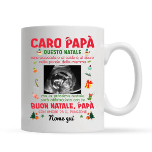 Taza personalizada para papá | Regalo personalizado para padre | QUERIDO PAPÁ esta Navidad