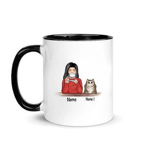 Taza personalizada para amantes de los gatos | Regalo personalizado para amantes de los gatos | La vida no es perfecta