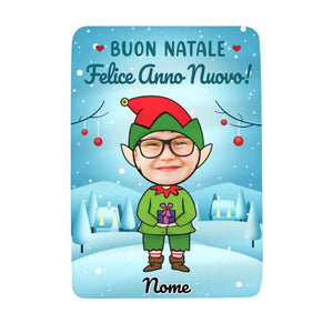 Manta de bebé personalizada para niños | Regalo personalizado para niña/niño | Feliz Navidad Feliz Año Nuevo