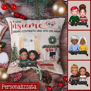 Cuscino personalizzato per Marito/Moglie | Regalo personalizzato per Marito/Moglie | E così insieme abbiamo costruito una vita che amiamo