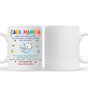 Taza personalizada para mamá | Regalo personalizado para madre | El próximo día de la madre te estaré abrazando.