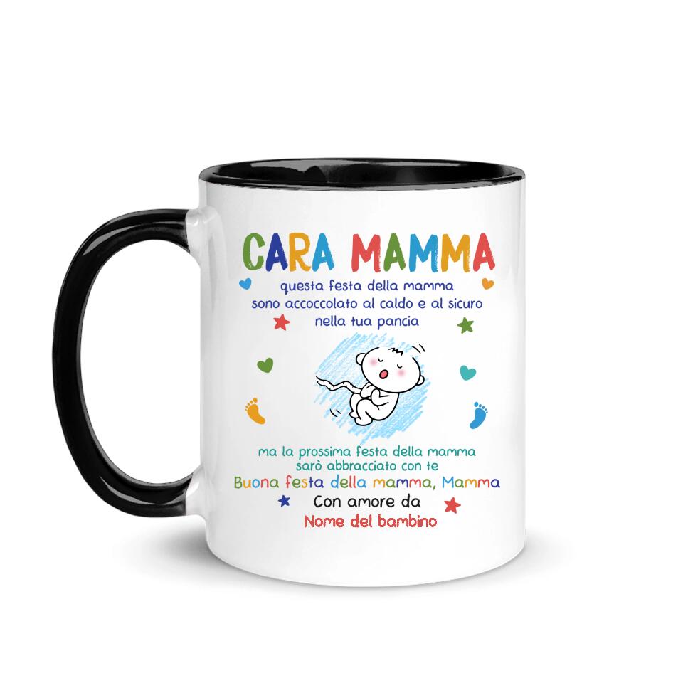 Tazza personalizzata per Mamma | Regalo personalizzato per Madre | La prossima festa del mamma sarò abbracciato con te