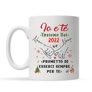 Taza personalizada para esposa marido | Regalo personalizado para esposa marido | Tu y yo juntos prometo estar siempre ahí para ti