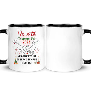 Tazza personalizzata per Moglie Marito | Regalo personalizzato per Moglie Marito | Io e te  insieme Prometto di esserci sempre per te