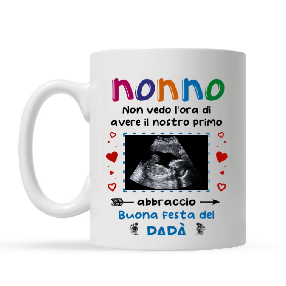 Taza personalizada para abuelo | Regalo personalizado para abuelo | primer abrazo