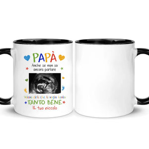 Taza personalizada para papá | Regalo personalizado para padre | Te amo papi bebe habla