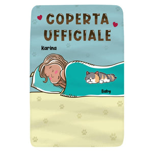 Coperta in pile personalizzata per Gli amanti degli animali domestici | Regalo personalizzato per Gli amanti degli animali domestici | Coperta Ufficiale