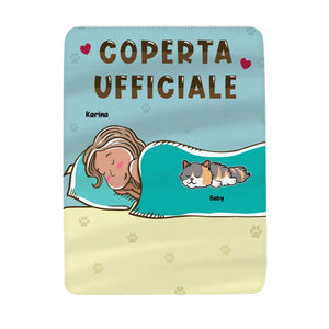 Coperta in pile personalizzata per Gli amanti degli animali domestici | Regalo personalizzato per Gli amanti degli animali domestici | Coperta Ufficiale