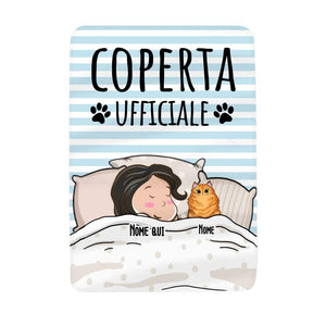 Coperta personalizzata per Gli amanti degli animali domestici | Regalo personalizzato per Gli amanti degli animali domestici | Coperta Ufficiale