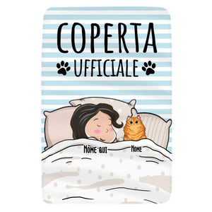 Coperta personalizzata per Gli amanti degli animali domestici | Regalo personalizzato per Gli amanti degli animali domestici | Coperta Ufficiale