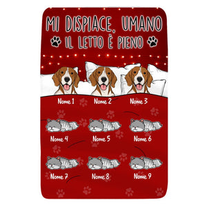 Coperta personalizzata per Gli amanti degli animali domestici | Regalo personalizzato per Gli amanti degli animali domestici | Mi Dispiace