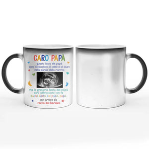 Tazza personalizzata per Papà | Regalo personalizzato per padre| La prossima festa del papà sarò abbracciato con te