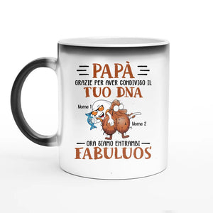 Tazza personalizzata per Papà | Regalo personalizzato per Papà | Grazie per aver condiviso il tuo DNA