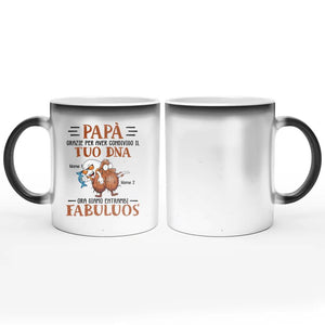 Taza personalizada para papá | Regalo personalizado para papá | Gracias por compartir tu ADN.