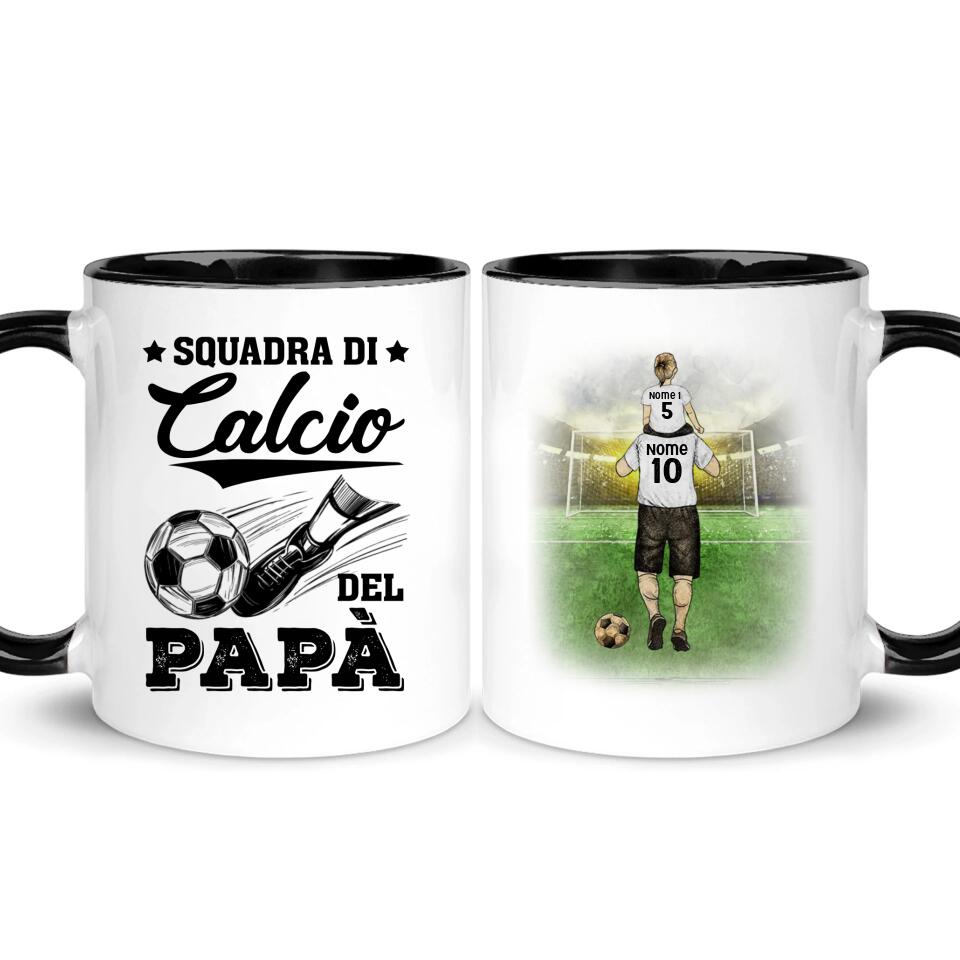 Tazza personalizzata per Papà | Regalo personalizzato per Papà | Squadra di calcio del papà