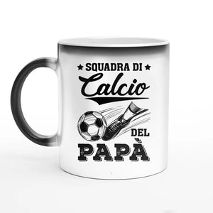 Taza personalizada para papá | Regalo personalizado para papá | El equipo de fútbol de papá.