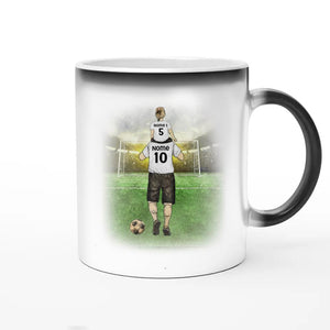 Taza personalizada para papá | Regalo personalizado para papá | El equipo de fútbol de papá.