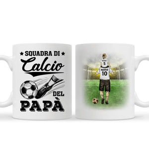 Tazza personalizzata per Papà | Regalo personalizzato per Papà | Squadra di calcio del papà