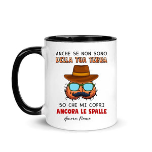 Taza personalizada para papá | Regalo personalizado para papá | Aunque no sea de tu tierra