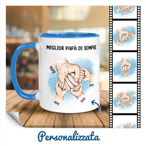 Taza personalizada para papá | Regalo personalizado para padre | El mejor papá