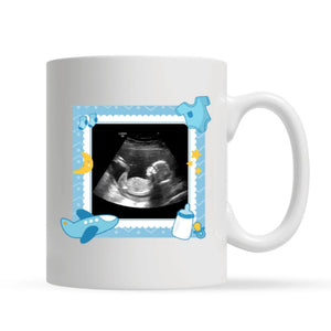 Taza personalizada para papá | Regalo personalizado para papá | En la barriga de mamá