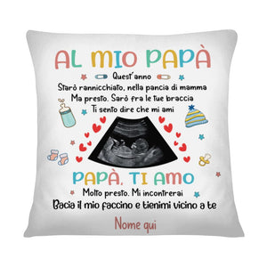 Almohada personalizada para futuro papá | Regalo personalizado para futuro papá | A mi papá