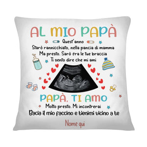 Almohada personalizada para futuro papá | Regalo personalizado para futuro papá | A mi papá