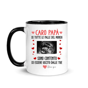 Tazza personalizzata per Papà| Regalo prima festa del papà | Caro papà di tutte le palle del mundo