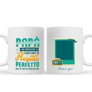 Taza personalizada para papá | Regalo personalizado para padre | Papá intenté buscar el regalo perfecto.