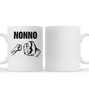 Tazza personalizzata per Nonno | Regalo personalizzato per Nonno | Dai un pugno ai bambini con il nonno / papà