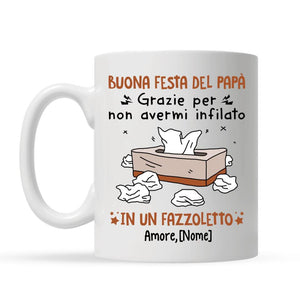 Tazza personalizzata per Papà | Regalo personalizzato per Padre | Buona festa del Papà