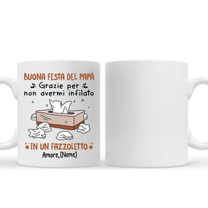 Taza personalizada para papá | Regalo personalizado para padre | Feliz Día del Padre