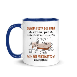 Tazza personalizzata per Papà | Regalo personalizzato per Padre | Buona festa del Papà