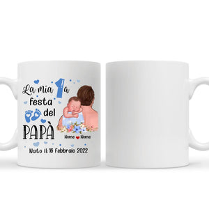 Taza personalizada para papá | Regalo personalizado para padre | Mi primer día del padre