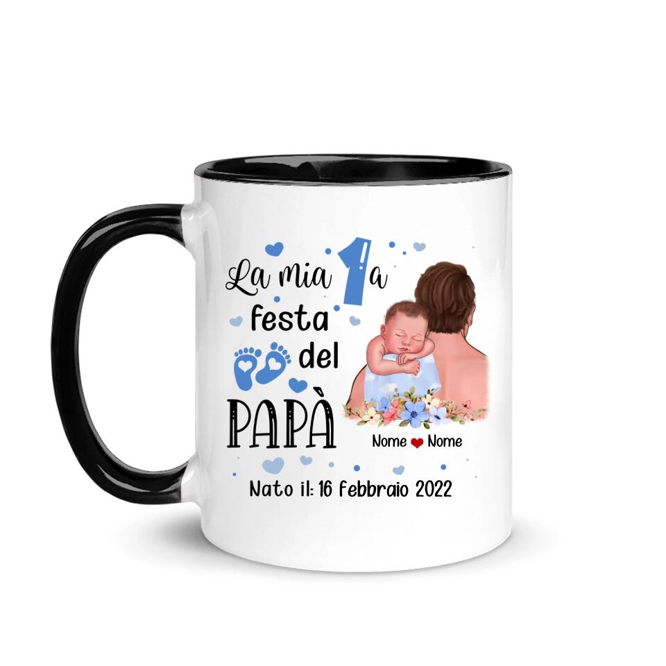 Taza personalizada para papá | Regalo personalizado para padre | Mi primer día del padre