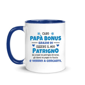 Bono Taza Personalizada para Papá | Bono regalo personalizado para papá | Gracias por ser mi padrastro