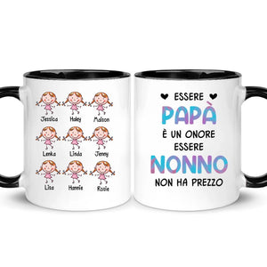 Taza personalizada para abuelo | Regalo personalizado para abuelo | Ser papá es un honor Ser abuelo