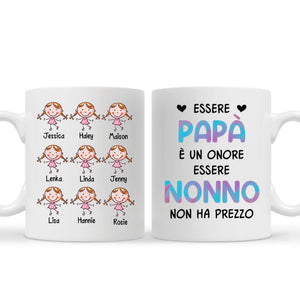 Taza personalizada para abuelo | Regalo personalizado para abuelo | Ser papá es un honor Ser abuelo