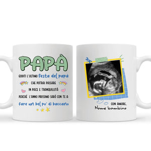 Taza personalizada para papá | Regalo personalizado para padre | Papá Disfruta del mejor Día del Padre