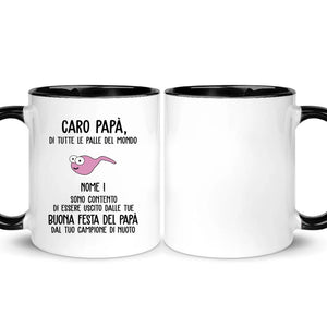 Tazza personalizzata per Papà | Regalo personalizzato per Padre | Sono Contento Di Essere Uscito Dalle Tue